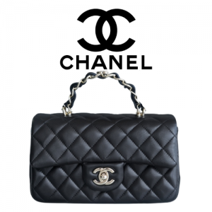 CHANEL 23k 탑 핸들 더블 CF 미니 플랩백