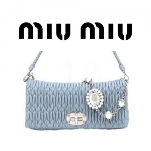 MIU MIU 크리스털 가죽 백