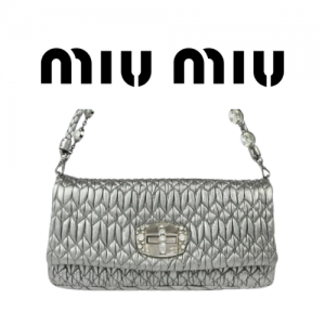 MIU MIU 크리스털 가죽 백