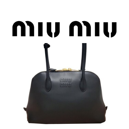 MIU MIU 나파 가죽 탑 핸들 백