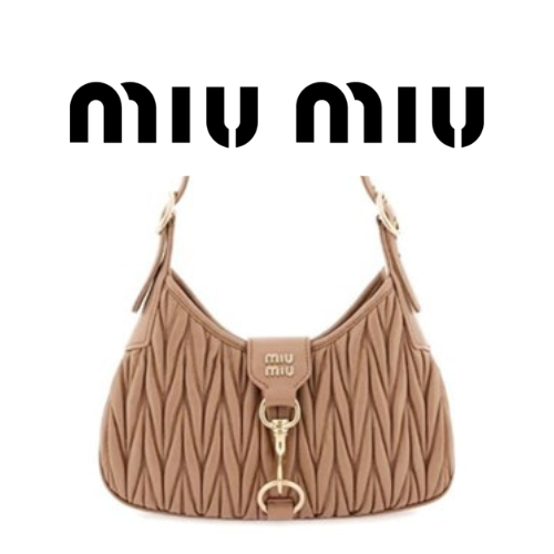 MIU MIU 마테라쎄 나파 가죽 호보 백
