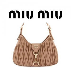 MIU MIU 마테라쎄 나파 가죽 호보 백