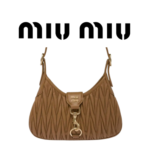 MIU MIU 마테라쎄 나파 가죽 호보 백