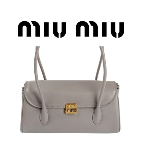MIU MIU 바케트 가죽 숄더 백