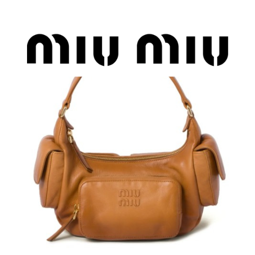 MIU MIU 나파 가죽 포켓 백