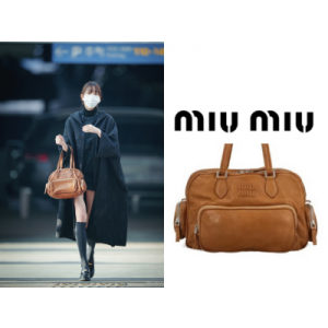 MIU MIU 나파 가죽 탑 핸들 백