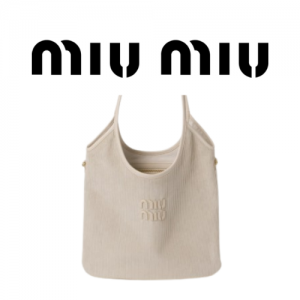 MIU MIU 아이비 코듀로이 가죽 백