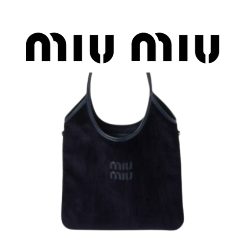 MIU MIU 아이비 코듀로이 가죽 백