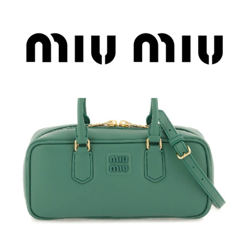 MIU MIU 아르카디 가죽 라지 백