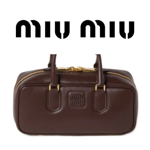 MIU MIU 아르카디 가죽 라지 백