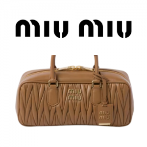 MIU MIU 아르카디 마테라쎄 가죽 라지 백