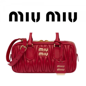 MIU MIU 아르카디 마테라쎄 가죽 라지 백