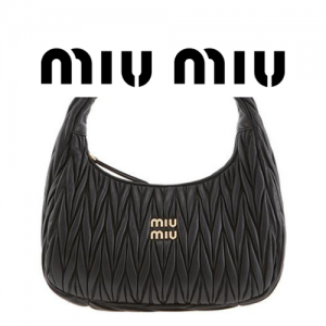 MIU MIU 완더 마테라쎄 나파 가죽 호보 라지 백