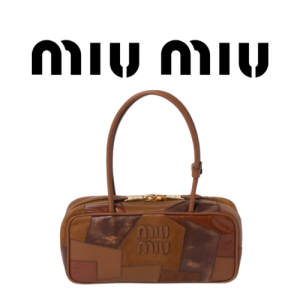 MIU MIU 패치워크 스몰 가죽 보 백