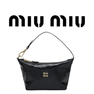 MIU MIU 나플락 페이턴트 스몰 가죽 파우치백
