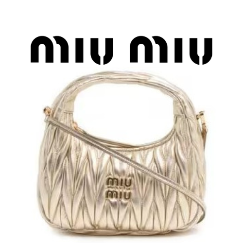 MIU MIU 완더 마테라쎄 나파 가죽 호보 레귤러 백