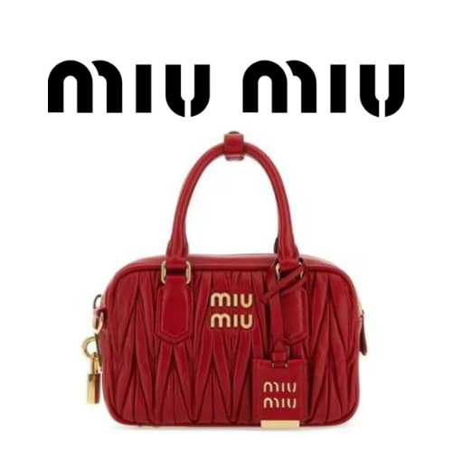MIU MIU 아르카디 마테라쎄 나파 가죽 스몰 가방