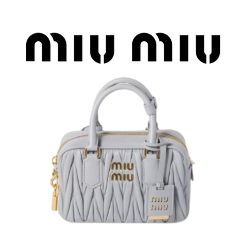 MIU MIU 아르카디 마테라쎄 나파 가죽 스몰 가방