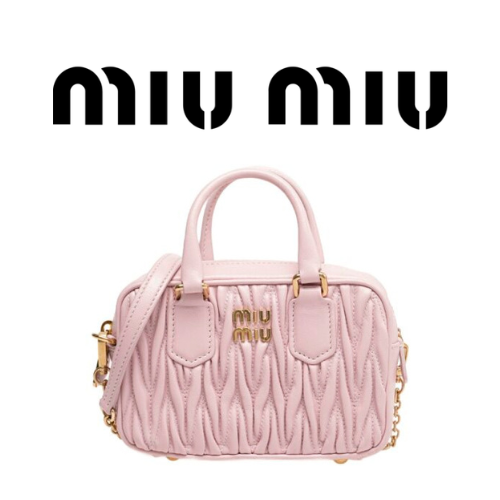 MIU MIU 아르카디 마테라쎄 나파 가죽 스몰 가방