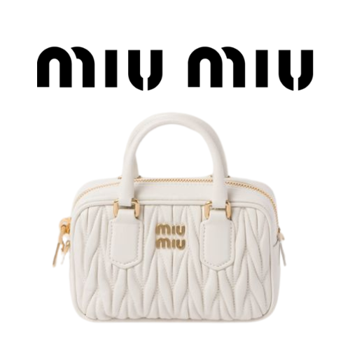 MIU MIU 아르카디 마테라쎄 나파 가죽 스몰 가방