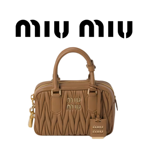MIU MIU 아르카디 마테라쎄 나파 가죽 스몰 가방