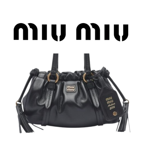 MIU MIU 쥬아 나파 가죽 백