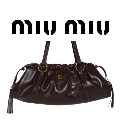 MIU MIU 쥬아 나파 가죽 백