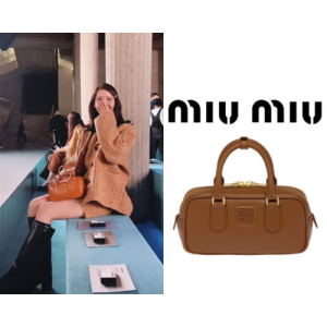 [윤아 PICK] MIU MIU 아르카디 가죽 레귤러 백