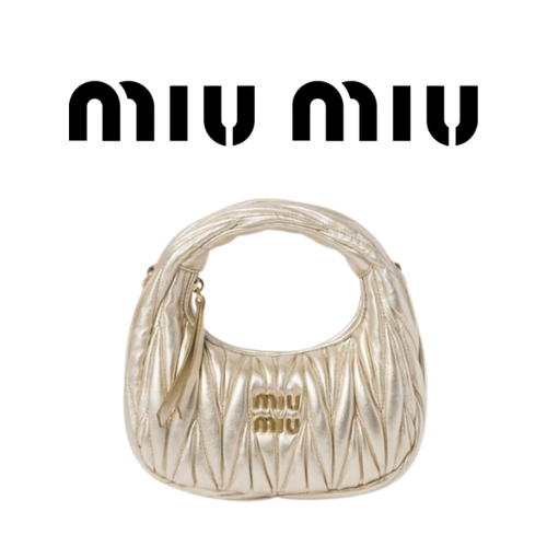 MIU MIU 완더 마테라쎄 나파 가죽 호보 미니 백