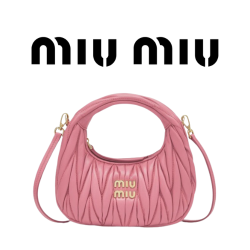 MIU MIU 완더 마테라쎄 나파 가죽 호보 미니 백