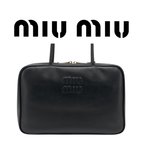 MIU MIU 가죽 보 백