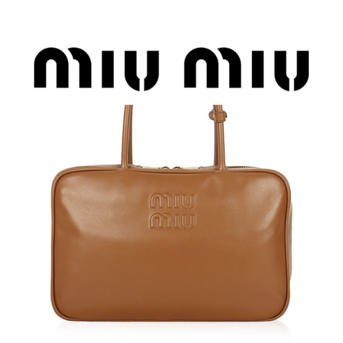 MIU MIU 가죽 보 백
