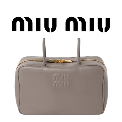 MIU MIU 가죽 보 백