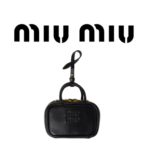 MIU MIU 보 마이크로 가죽 트릭