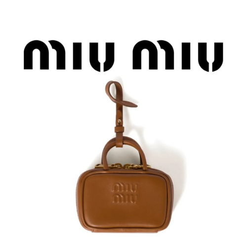 MIU MIU 보 마이크로 가죽 트릭