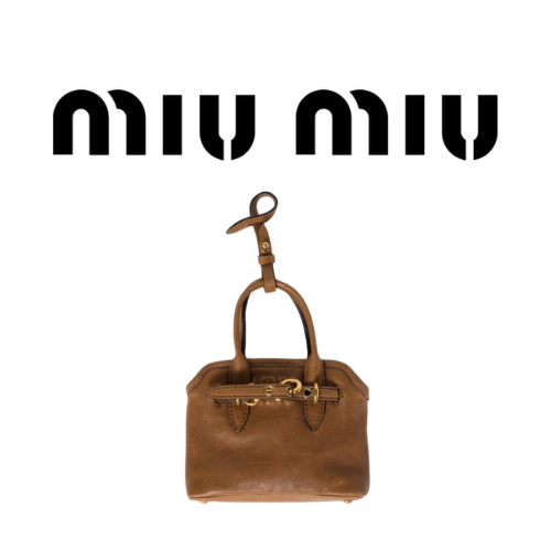 MIU MIU 아방뛰르 마이크로 가죽 트릭