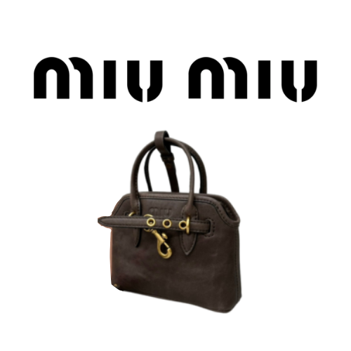 MIU MIU 아방뛰르 마이크로 가죽 트릭