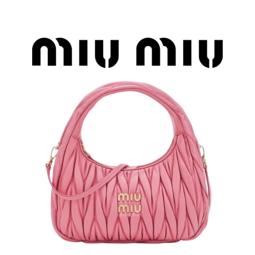 MIU MIU 완더 마테라쎄 나파 가죽 호보 스몰 백