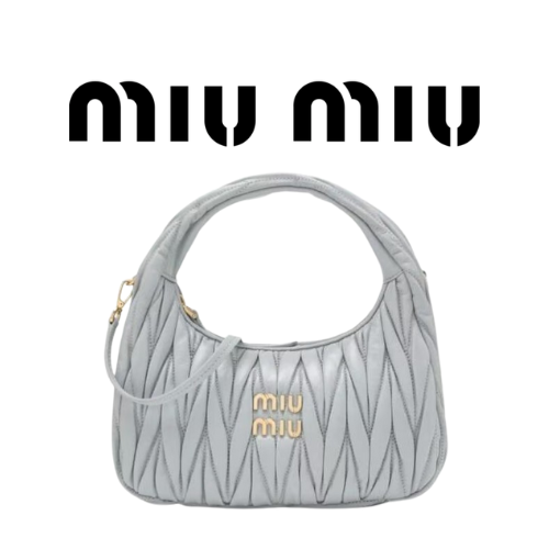 MIU MIU 완더 마테라쎄 나파 가죽 호보 스몰 백