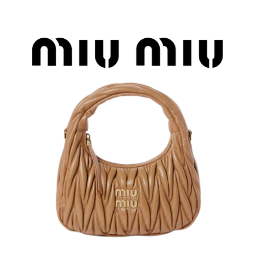 MIU MIU 완더 마테라쎄 나파 가죽 호보 스몰 백