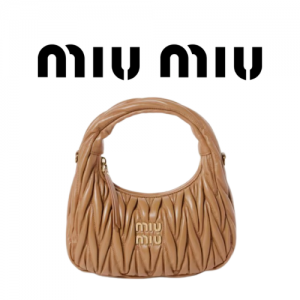 MIU MIU 완더 마테라쎄 나파 가죽 호보 스몰 백