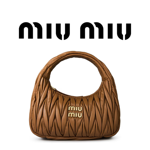 MIU MIU 완더 마테라쎄 나파 가죽 호보 스몰 백