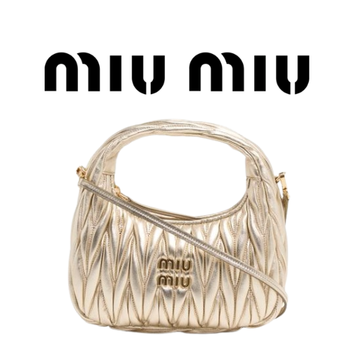MIU MIU 완더 마테라쎄 나파 가죽 호보 스몰 백