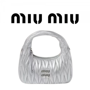 MIU MIU 완더 마테라쎄 나파 가죽 호보 스몰 백