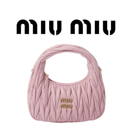 MIU MIU 완더 마테라쎄 나파 가죽 호보 스몰 백
