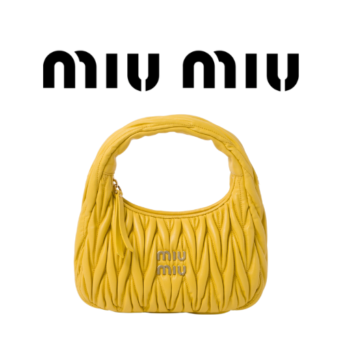MIU MIU 완더 마테라쎄 나파 가죽 호보 스몰 백
