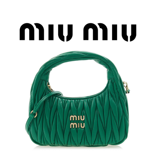 MIU MIU 완더 마테라쎄 나파 가죽 호보 스몰 백