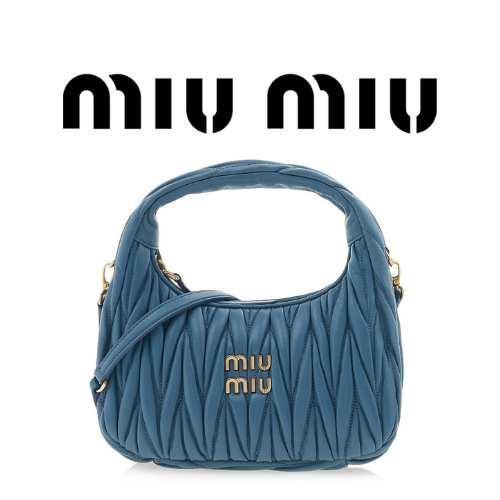 MIU MIU 완더 마테라쎄 나파 가죽 호보 스몰 백