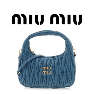 MIU MIU 완더 마테라쎄 나파 가죽 호보 스몰 백