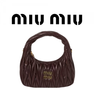 MIU MIU 완더 마테라쎄 나파 가죽 호보 스몰 백